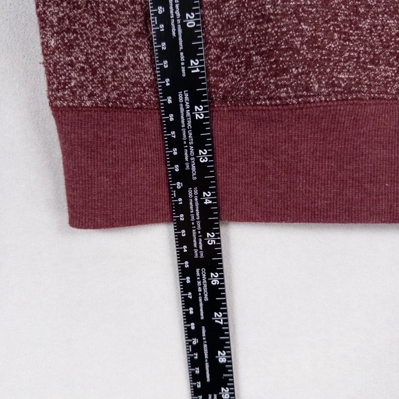 TenTree Hoodie Sweatshirt Womens Small Burgundy Heather Organic Cotton Eco Soft - Picture 6 of 9